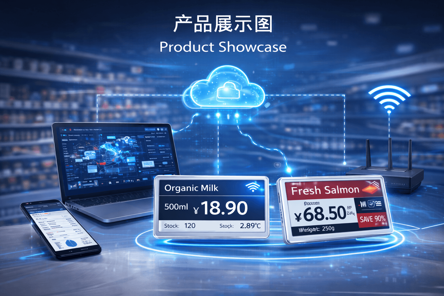 Flexible label sizes for every display zone